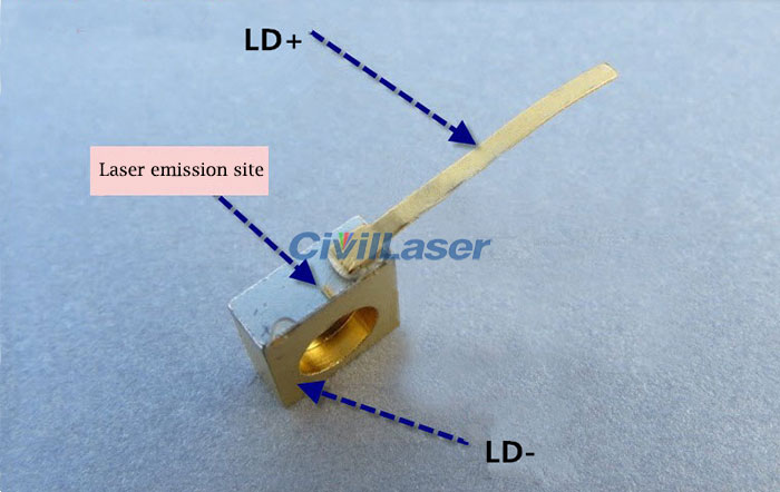 808nm 2W 3W 5W قوة عالية ليزر الأشعة تحت الحمراء Diode